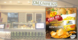 Featured image for (EXPIRED) Old Chang Kee is giving away free Curry Puff Flavour Potato Chips at 10 selected outlets on 20th Sept 2019