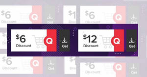 Featured image for (EXPIRED) Qoo10: Grab free $6 and $12 cart coupons valid till 1 October 2019