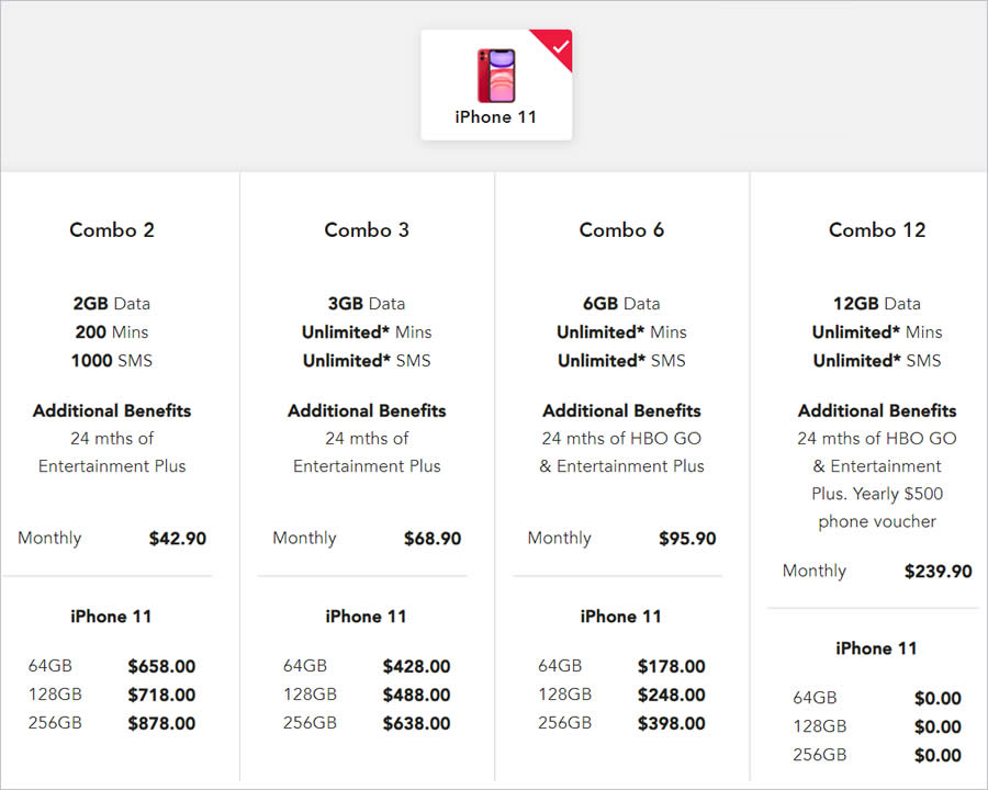 singtel contract iphone