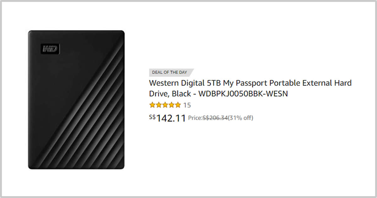 Featured image for 24hr Deal: Save on Western Digital 5TB My Passport Portable, 8TB My Cloud & more till 23 October 2019