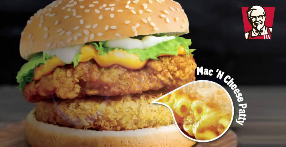 Featured image for KFC launches new Mac 'N Cheese Original Recipe Burger from 2 Oct 2019