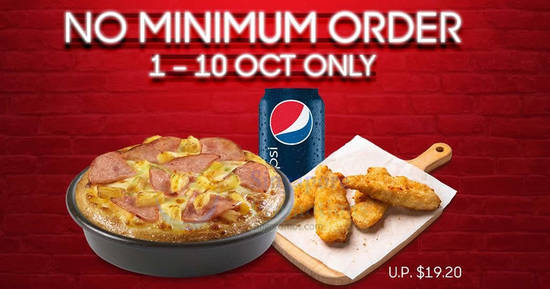 Featured image for Pizza Hut Delivery is offering a $10 Flash Deal with no min spend required! Valid till 10 October 2019