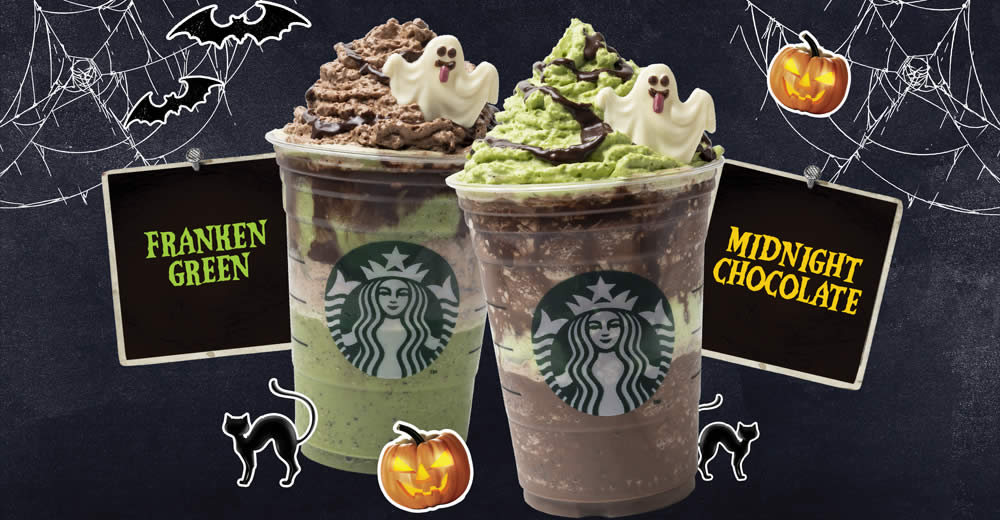 Featured image for Starbucks launching two new Eerie-sistile Frapp-boo-ccinos from 9 October 2019