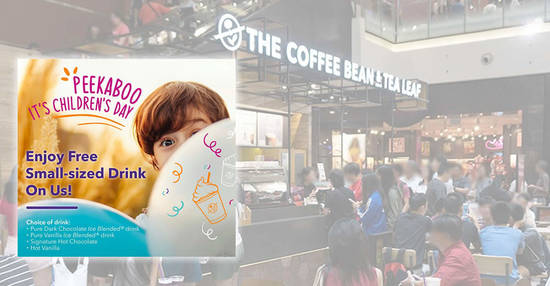 Featured image for Free drinks for kids at most The Coffee Bean & Tea Leaf® outlets in celebration of Children's Day on 4 October 2019