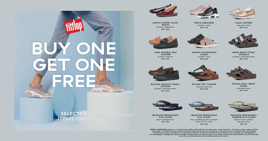 FitFlop is offering Buy-1-Get-1-Free selected items from 1 – 28 November 2019 - 1