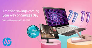 Featured image for HP S’pore online store to offer discounts of up to 59% off in their 11.11 Sale on 11 November 2019
