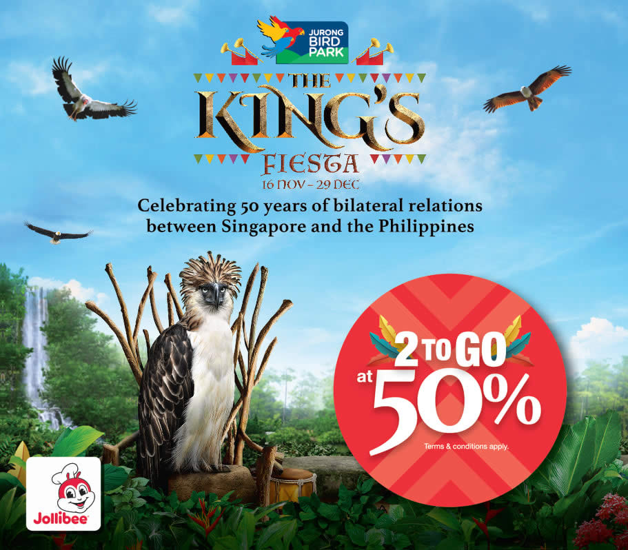 (EXPIRED) Jurong Bird Park: 50% off full-priced admission tickets when