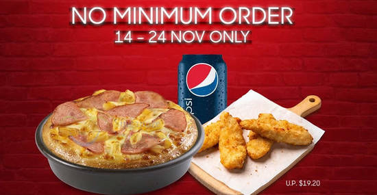 Pizza Hut Delivery is offering a $10 Flash Deal with no min spend required! Valid till 24 November 2019 - 1