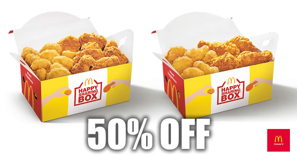 Featured image for This McDelivery® National Sharing Day, enjoy 50% off your favourite Happy Sharing Box® (11 - 15 Nov 2019)