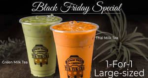 Featured image for Tuk Tuk Cha: 1-for-1 Large-sized Thai Milk Tea or Green Milk Tea at all stores on 29 Nov 2019