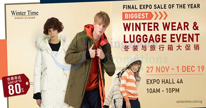 Featured image for Winter Time sale is back at Singapore Expo from 27 Nov - 1 Dec 2019