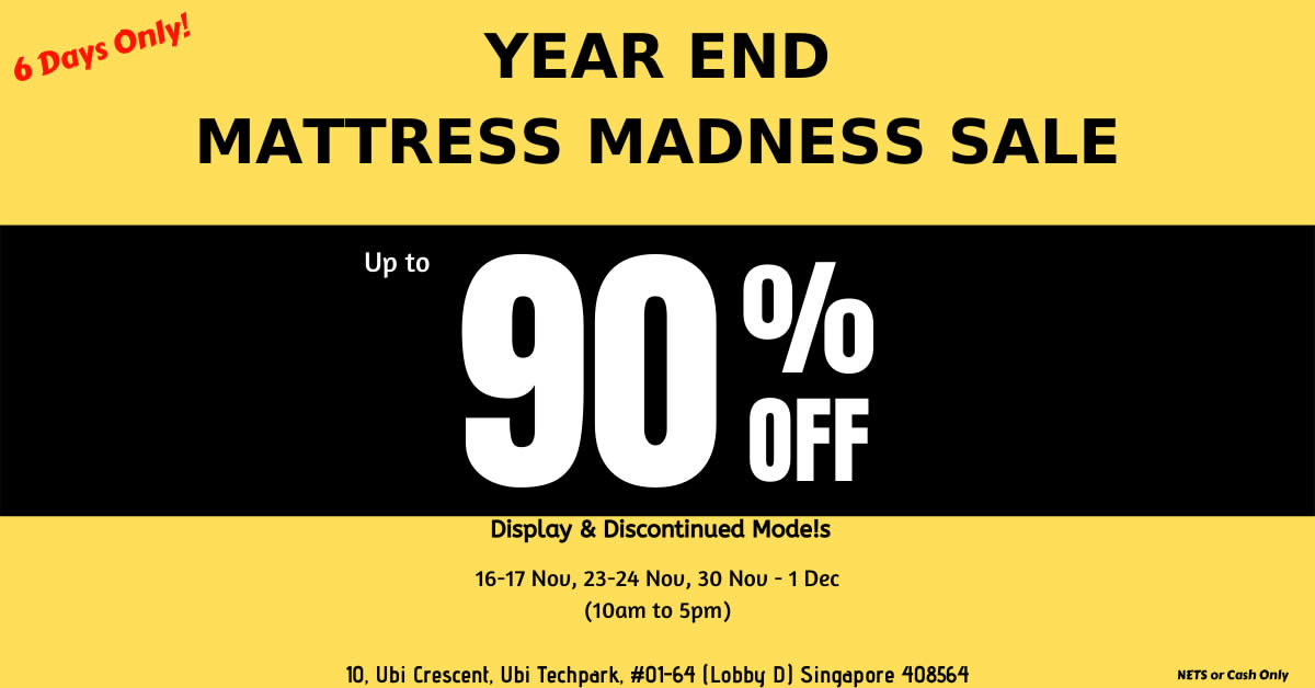 year end mattress sales