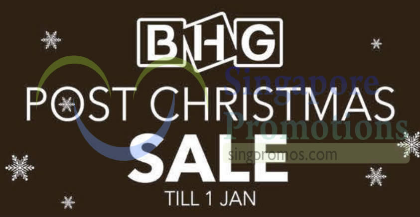 Featured image for BHG Post Christmas Sale till 1 January 2020