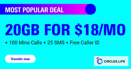 Featured image for Circles.Life: 12.12 offer - 20GB for $18/mo for 12 months + Extra $50 OFF any phone for StarHub & Singtel customers till 31 Dec 2019