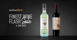 Featured image for (EXPIRED) FairPrice Finest Monthly Wine Flash Sale on 4th Jan 2020