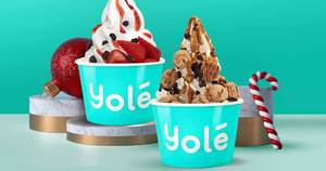 Featured image for Yolé: $9.90 (U.P. $13.80) for Two Large Cups at selected outlets on 26 December 2019