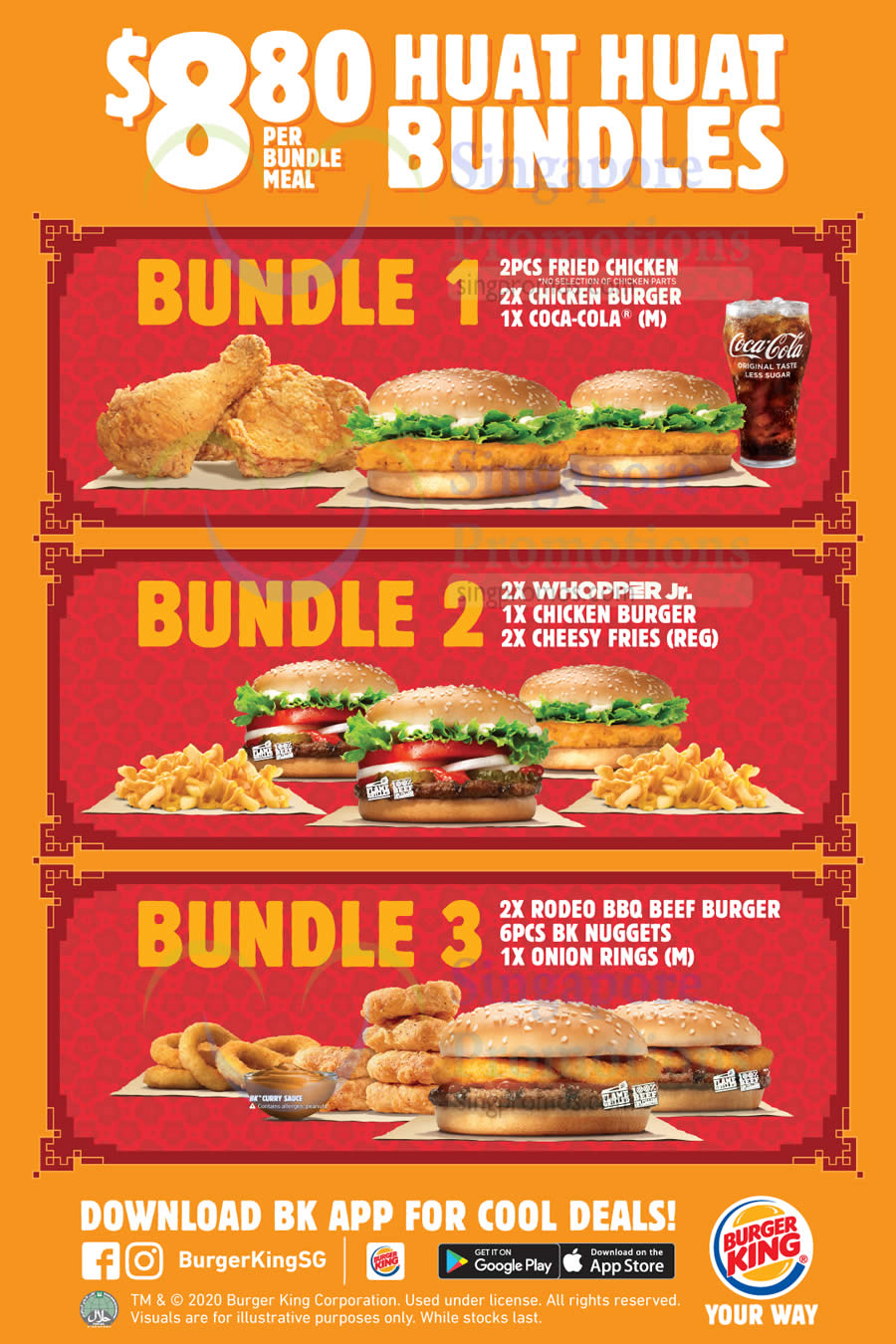 Your Burger King Favourites Are Now Available For Just 8 80 With The New Huat Huat Bundles From 20 Jan 2020