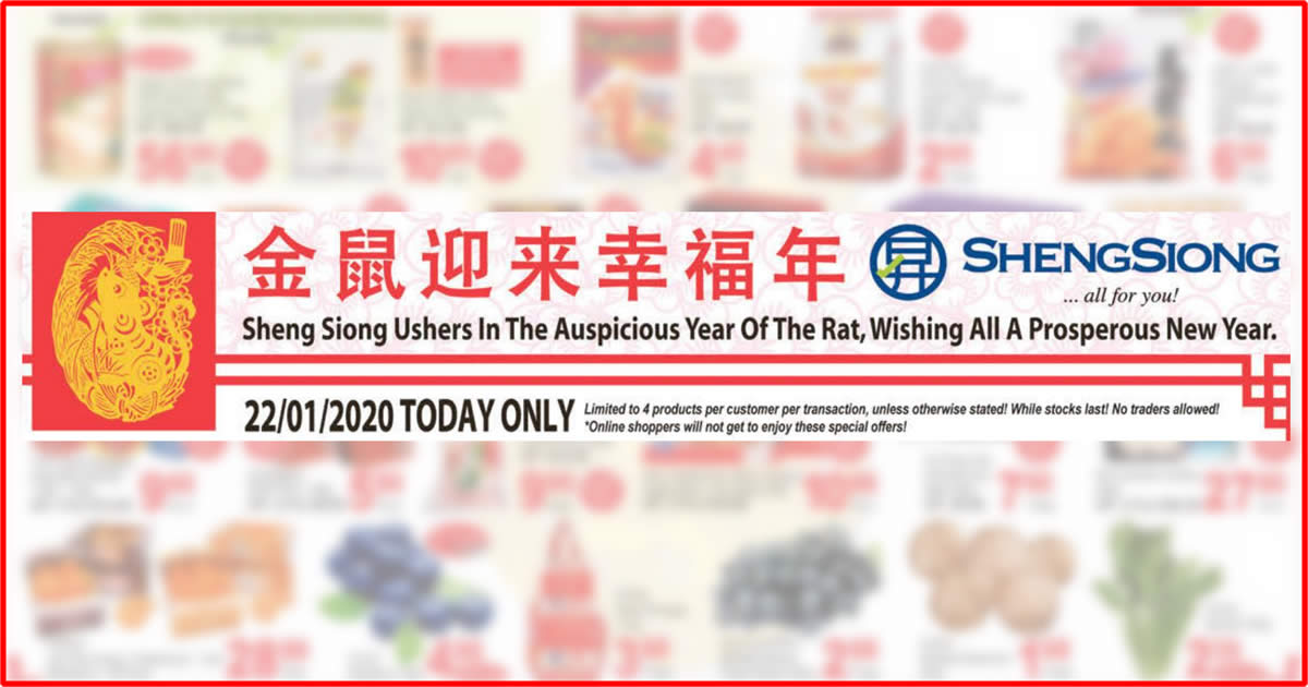 Featured image for Sheng Siong ONE-day deals on 22 Jan: Happy Family Australia Wild Abalone, 61% off Ribena, 44% off F&N Variety Pack & More