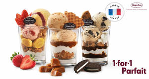 Featured image for (EXPIRED) Häagen-Dazs is having another 1-for-1 Parfait deal from 24 – 28 February 2020