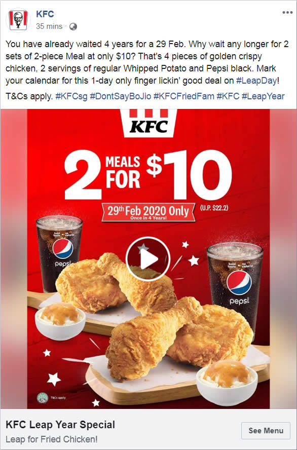 Featured image of post Singpromos Kfc Kfc singpromos can offer you many choices to save money thanks to 24 active results