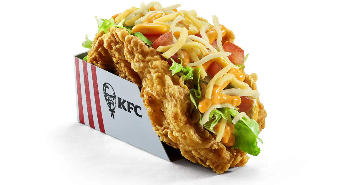 Featured image for KFC launches new #noshellallchicken KFC Kentaco taco (From 5 February 2020)