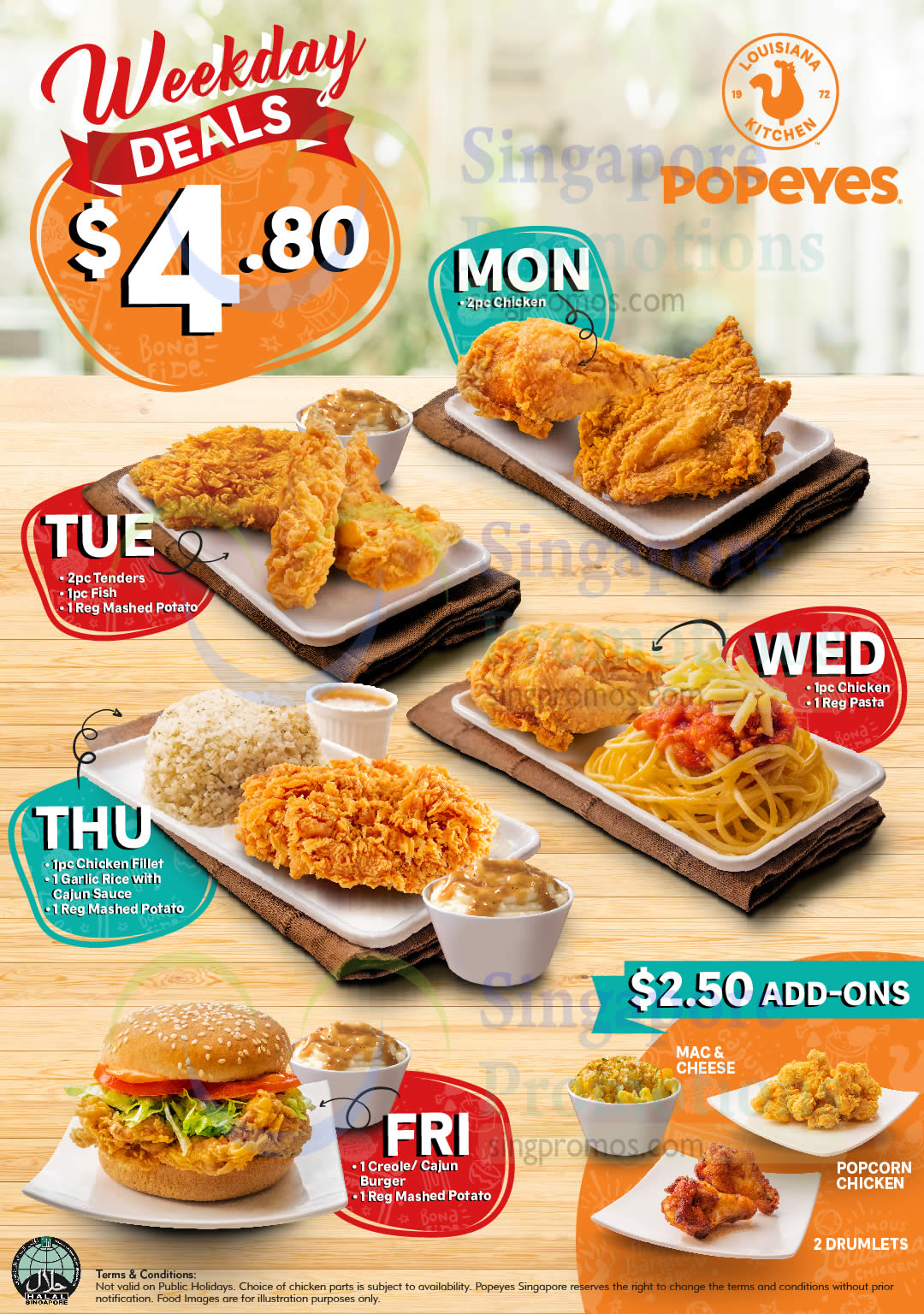 Popeyes launches new weekday deals fr $4.80 (From 2 March ...