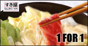 Featured image for SUKI-YA is offering 1-for-1 buffet promotion at their Plaza Singapura outlet from 5 – 8 July 2021