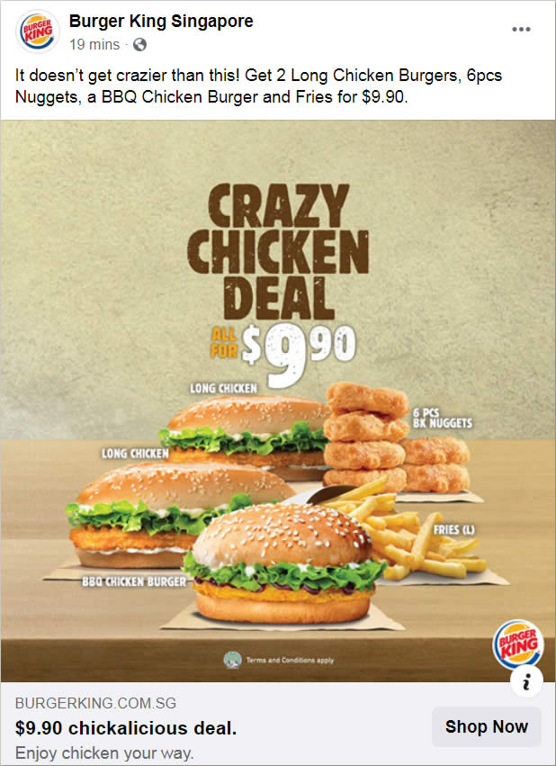 Burger on sale king deals