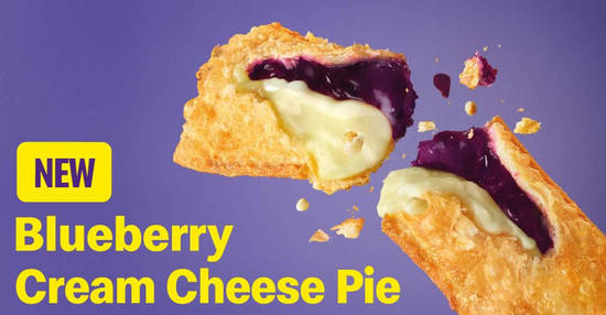 Check out the latest arrivals at McDonald’s Malaysia – Blueberry Desserts, Blueberry Cream Cheese Pie & McDip (From 2 Mar ’20) - 1