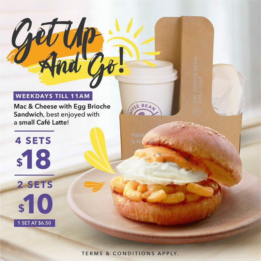 Grab Coffee Bean Tea Leaf S Newest Mac Cheese Breakfast Sets From As Low As 4 50 On Weekdays From 2 Mar 20