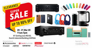 Featured image for (EXPIRED) Hwee Seng: Up to 90% off audio and branded appliances warehouse sale from 20 – 21 March 2020