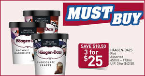 Featured image for (EXPIRED) NTUC Fairprice is selling Haagen-Dazs ice cream tubs at 3-for-$25 (U.P. $43.50) till 1 April 2020