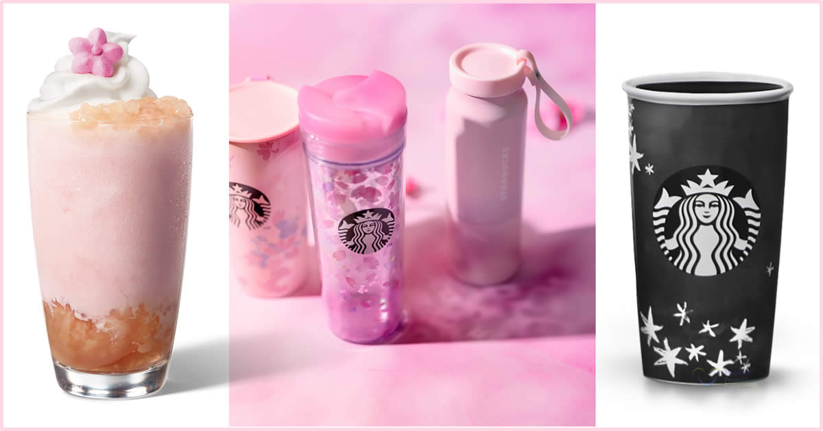 Featured image for Starbucks launching new Peach Blossom-inspired beverages, Sakura-themed merchandise and an exclusive collaboration with Vera Wang this March 2020