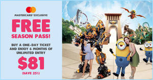 Featured image for (EXPIRED) Universal Studios S’pore is giving away free 6 months unlimited entry when you buy a one-day ticket (Till 12 April 2020)