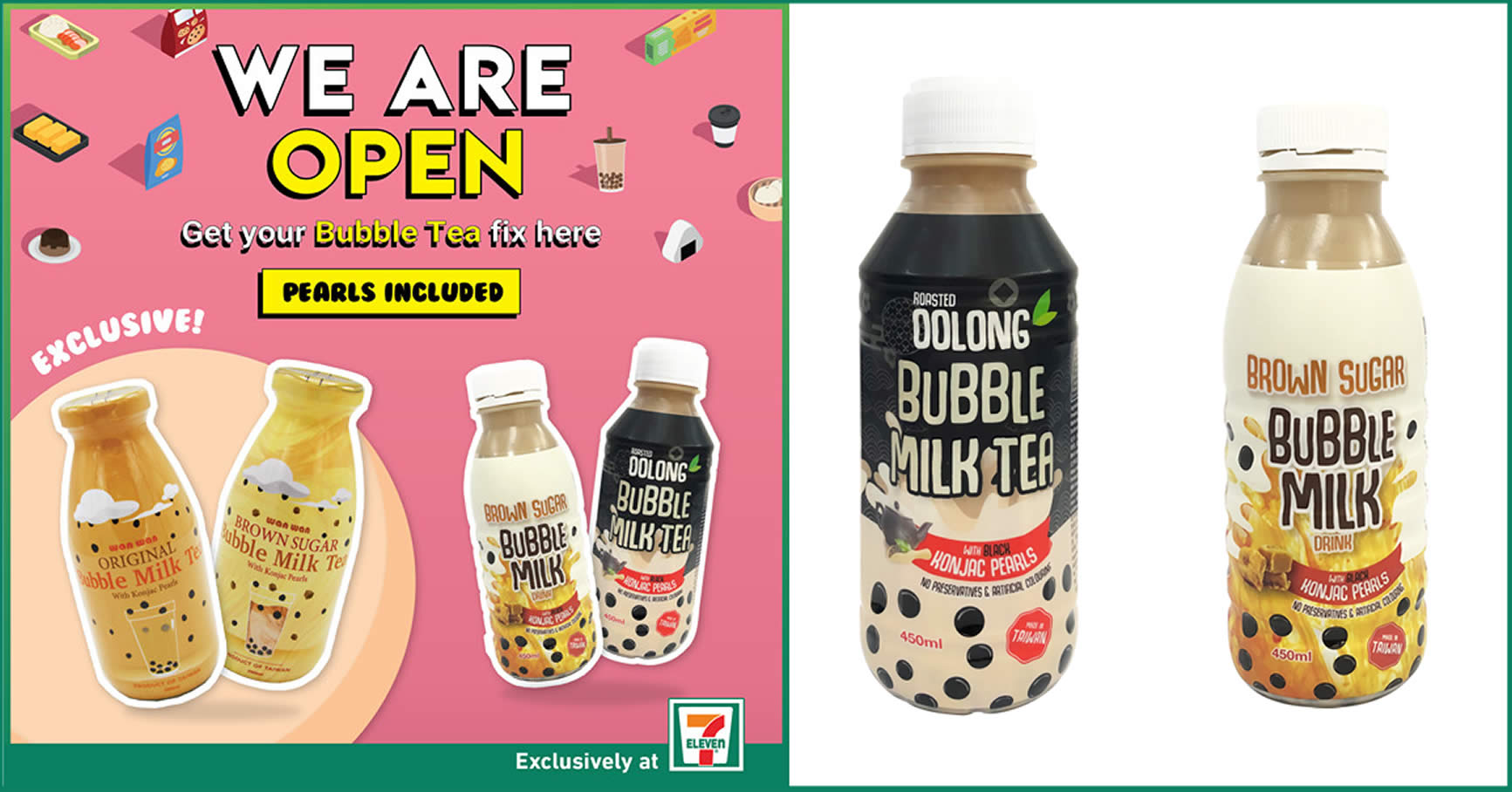 7 Eleven Is Stocking Up On Wan Wan Bubble Milk Tea And Wan Wan Bubble Milk Tea With Brown Sugar At Stores Islandwide