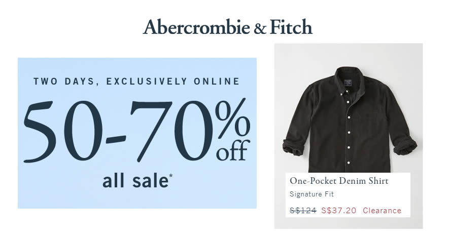 Abercrombie \u0026 Fitch is throwing a two 