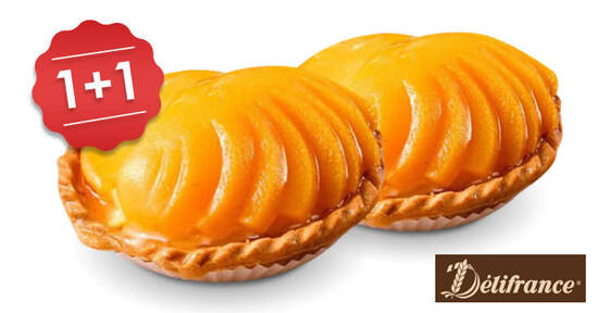 Featured image for Delifrance: Enjoy 1+1 Regular Fruit Tarts with this online deal (From 25 May 2020)
