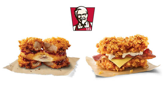 KFC Zinger Double Down burger is back along with new Mozzarella Zinger Double Down flavour (From 29 May 2020) - 1