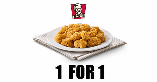 Featured image for KFC: 1-for-1 Popcorn Chicken with DBS/POSB cards till 17 November 2020
