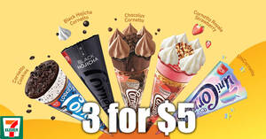 Featured image for Cornetto ice cream cones are going at 3-for-$5 at 7-Eleven outlets till 7 July 2020