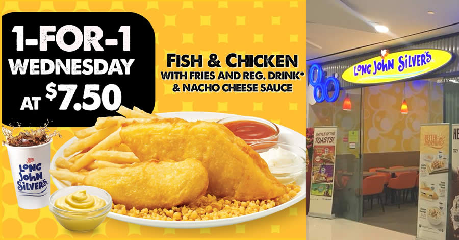 Featured image for Long John Silver's 1-for-1 Fish & Chicken promotion to return on Wednesday, 3 June 2020