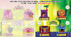 Featured image for (EXPIRED) McDonald’s latest Happy Meal toys features Little Twin Stars x My Melody / Teenage Mutant Ninja Turtles (11 Jun – 8 July 2020)