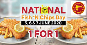 Featured image for (EXPIRED) The Manhattan FISH MARKET will be offering 1-for-1 Fish ‘n Chips from 5 – 7 June 2020 (Takeaway & Islandwide Delivery)