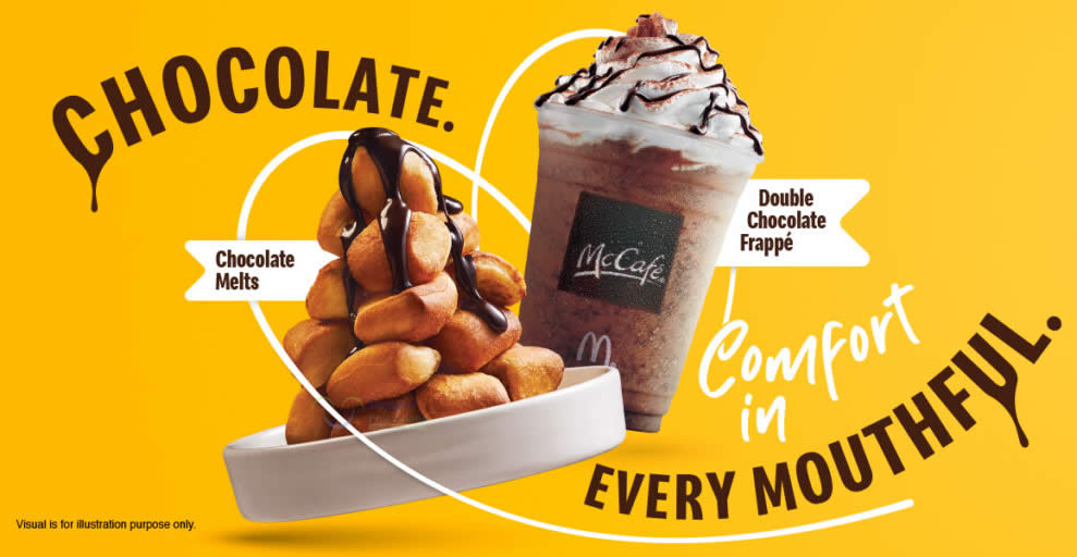 Featured image for Chocolate Melts & Double Chocolate Frappé are back at McCafé outlets from 30 July 2020