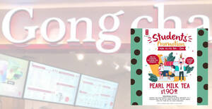 Featured image for Gong Cha: $1.90 Pearl Milk Tea for students from Monday to Friday, 1pm – 5pm (From 27 July 2020)