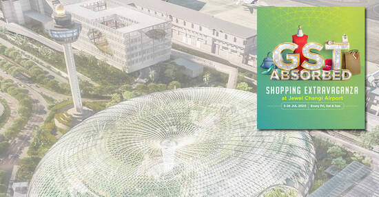 Featured image for Jewel Changi Airport: Save on GST at over 100 participating retail stores from 3 - 26 July 2020 (Every Fri, Sat & Sun)