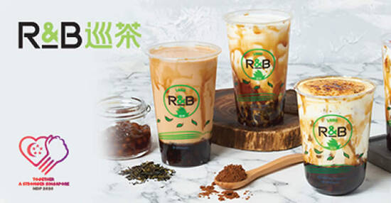Featured image for R&B Tea: Get a free topping for your drink when you flash this NDP e-coupon till 30 Sep 2020