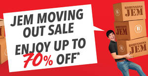 Featured image for (EXPIRED) Don’t Miss Out On Robinsons Jem Moving Out Sale now on till 13 September 2020