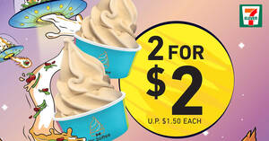 Featured image for (EXPIRED) 7-Eleven: Grab scoops of Chendol Mr. Softee at 2-for-$2 till 27 October 2020