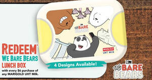 Featured image for (EXPIRED) Fairprice: Redeem We Bare Bears Lunch Box with every $6 purchase of any MARIGOLD UHT Milk till 31 August 2020